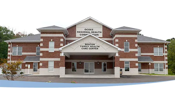 The Benton Family Health Care Center building